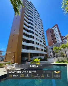 Apartamento com 3 Quartos à venda, 145m² no Barra, Salvador