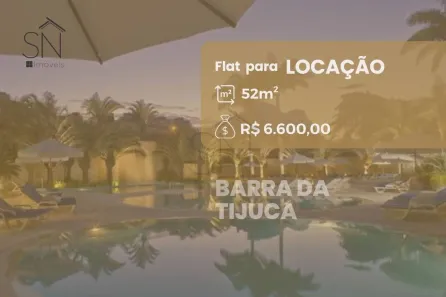 Flat com 1 Quarto para alugar, 52m² no Barra da Tijuca, Rio de Janeiro