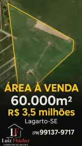 Lote/Terreno à venda, 60000m² no , Lagarto