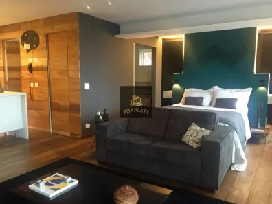 Flat com 1 Quarto para alugar, 46m² no Cidade Monções, São Paulo