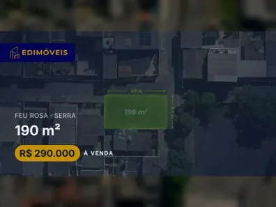 Lote/Terreno à venda, 190m² no Feu Rosa, Serra