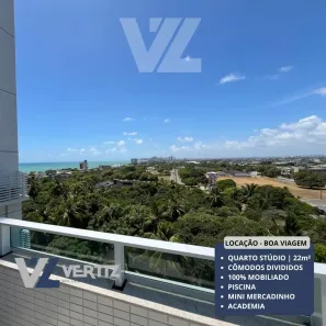 Apartamento com 1 Quarto para alugar, 28m² no Boa Viagem, Recife