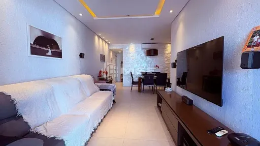 Apartamento com 3 Quartos para alugar, 101m² no José Menino, Santos