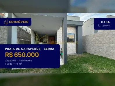 Casa com 3 Quartos à venda, 115m² no Praia de Carapebus, Serra