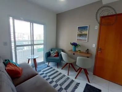 Apartamento com 1 Quarto para alugar, 41m² no Boqueirão, Praia Grande