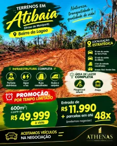 Lote/Terreno à venda, 500m² no Jardim Brasil, Atibaia