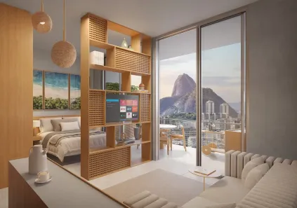 Apartamento com 1 Quarto à venda, 40m² no Humaitá, Rio de Janeiro