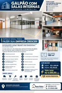 Galpão/Depósito/Armazém para alugar, 180m² no Pitangueiras, Lauro de Freitas