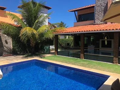 Casa de Condomínio com 4 Quartos para alugar, 300m² no Barra do Jacuípe, Camaçari