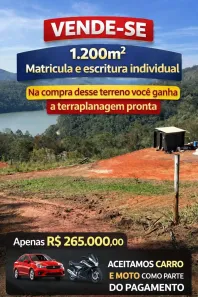 Lote/Terreno à venda, 1200m² no Centro, Guararema