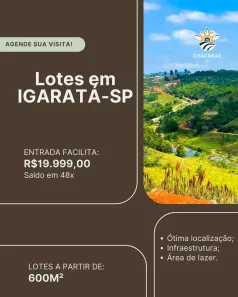 Lote/Terreno à venda, 600m² no , Igaratá