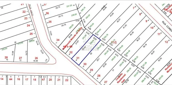 Lote/Terreno à venda, 229m² no Parque das Nações, Santo André