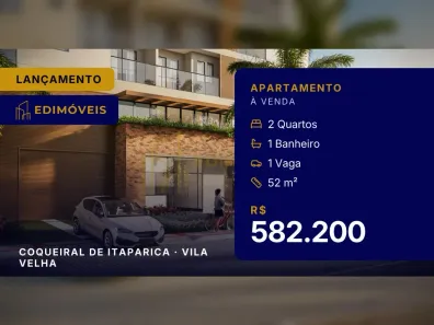 Apartamento com 2 Quartos à venda, 52m² no Coqueiral de Itaparica, Vila Velha