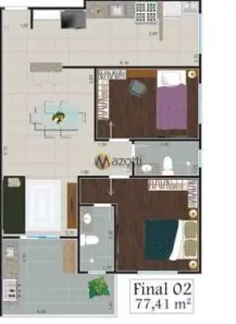 Apartamento com 2 Quartos à venda, 78m² no Aviação, Praia Grande