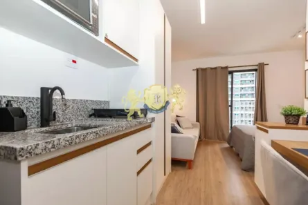Flat com 1 Quarto para alugar, 26m² no Santo Amaro, São Paulo