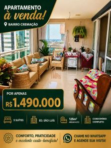 Apartamento com 3 Quartos à venda, 125m² no Cremação, Belém