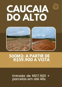 Lote/Terreno à venda, 500m² no Altos de Caucaia (Caucaia do Alto), Cotia