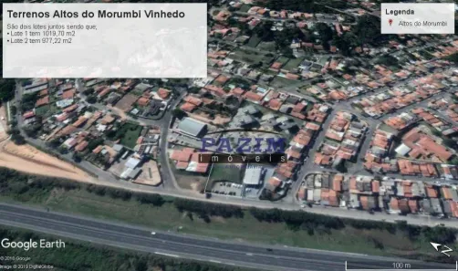 Lote/Terreno à venda, 1020m² no Capela, Vinhedo