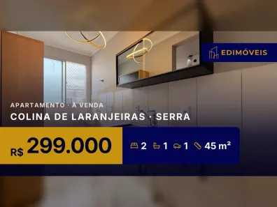 Apartamento com 2 Quartos à venda, 45m² no Colina de Laranjeiras, Serra