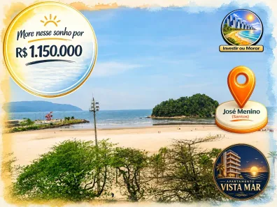 Apartamento com 2 Quartos à venda, 100m² no José Menino, Santos