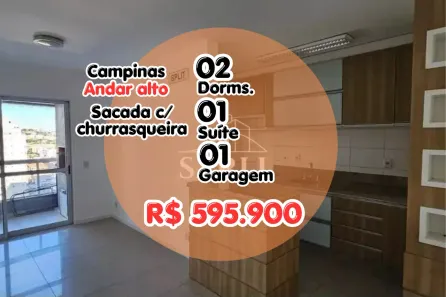 Apartamento com 2 Quartos à venda, 67m² no Campinas, São José