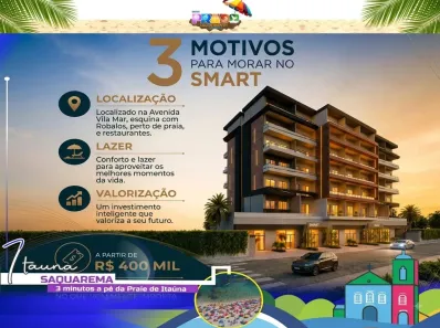 Apartamento com 1 Quarto à venda, 50m² no Itaúna, Saquarema