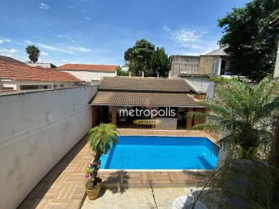 Sobrado com 4 Quartos para venda ou aluguel, 495m² no Jardim, Santo André