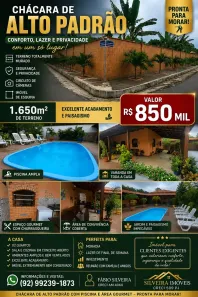 Fazenda/Sítio à venda, 1620m² no Cacau Pirêra, Iranduba