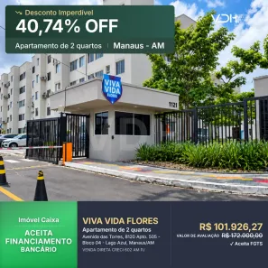 Apartamento com 2 Quartos à venda, 41m² no Lago Azul, Manaus
