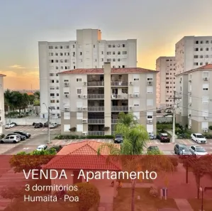 Apartamento com 3 Quartos à venda, 70m² no Humaitá, Porto Alegre