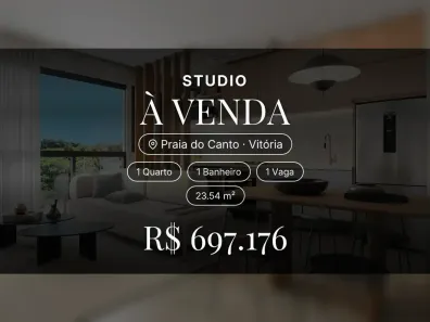 Apartamento com 1 Quarto à venda, 23m² no Praia do Canto, Vitória