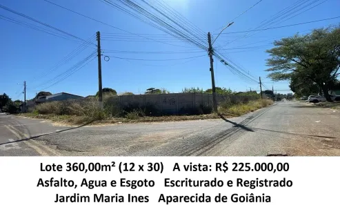 Lote/Terreno à venda, 360m² no Jardim Maria Inês, Aparecida de Goiânia