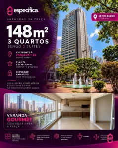 Apartamento com 3 Quartos à venda, 149m² no Setor Bueno, Goiânia