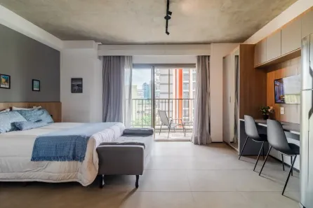 Apartamento com 1 Quarto para alugar, 34m² no Cerqueira César, São Paulo