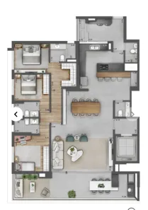 Apartamento com 3 Quartos à venda, 209m² no Brooklin Paulista, São Paulo