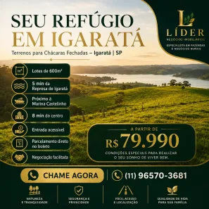 Lote/Terreno à venda, 600m² no , Santa Isabel