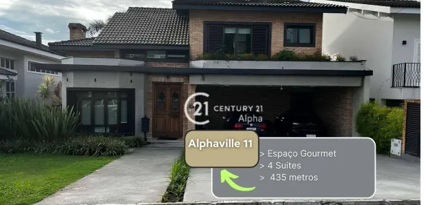 Casa de Condomínio com 4 Quartos à venda, 435m² no Alphaville, Santana de Parnaíba