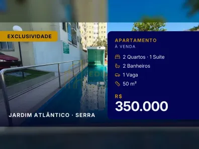 Apartamento com 2 Quartos à venda, 50m² no Jardim Atlântico, Serra