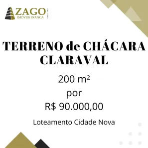 Lote/Terreno à venda, 200m² no Centro, Claraval