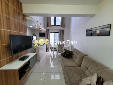Flat com 1 Quarto para alugar, 52m² no Moema, São Paulo