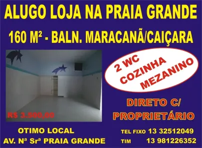 Galpão/Depósito/Armazém para alugar, 160m² no Caiçara, Praia Grande
