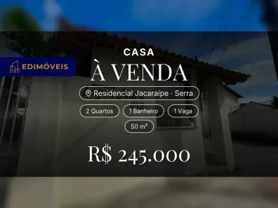 Casa com 2 Quartos à venda, 50m² no Residencial Jacaraípe, Serra