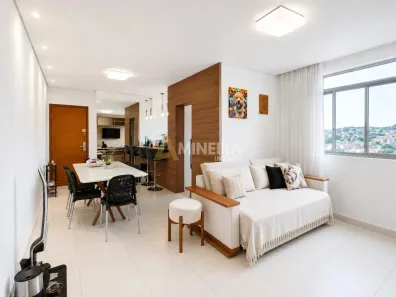Apartamento com 3 Quartos para alugar, 98m² no Palmeiras, Belo Horizonte