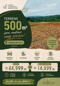 Lote/Terreno à venda, 500m² no Centro (Caucaia do Alto), Cotia