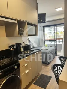 Apartamento com 1 Quarto para alugar, 25m² no Brooklin Paulista, São Paulo