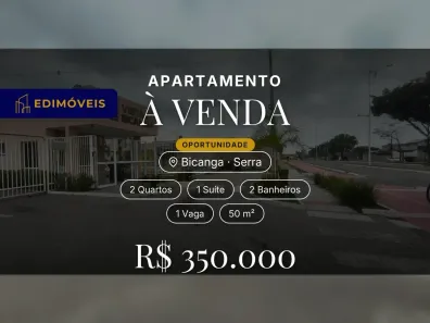Apartamento com 2 Quartos à venda, 50m² no Bicanga, Serra