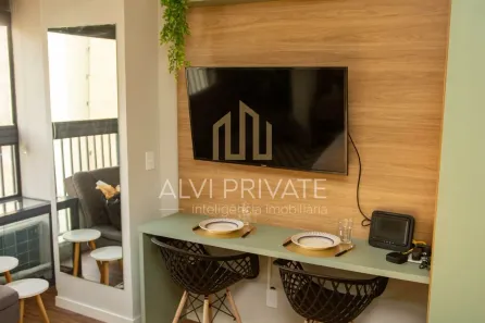 Apartamento com 1 Quarto para alugar, 23m² no Água Branca, São Paulo