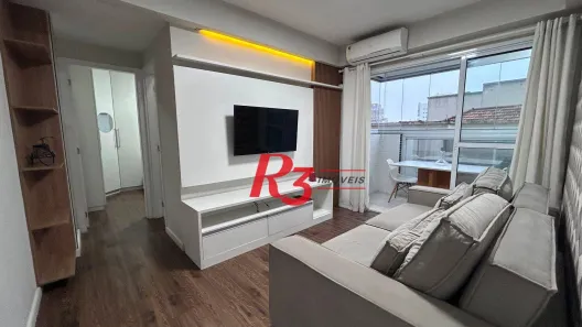 Apartamento com 1 Quarto para alugar, 45m² no Ponta da Praia, Santos
