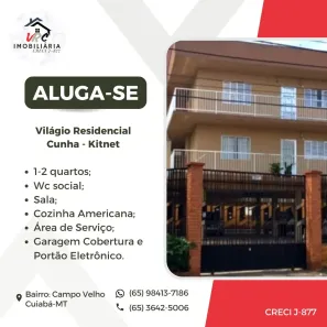 Kitnet com 1 Quarto para alugar, 45m² no Campo Velho, Cuiabá