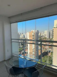 Flat com 1 Quarto para alugar, 52m² no Cidade Monções, São Paulo